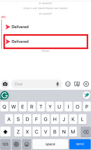 Snapchat notify when you Delete a chat CodeIncept