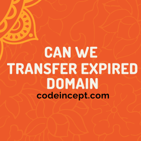 Can We Transfer Expired Domain Step By Step Guideline CodeIncept